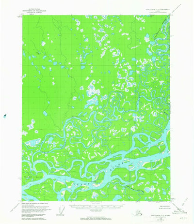United States Geological Survey Fort Yukon C-5, AK (1956, 63360-Scale) digital map