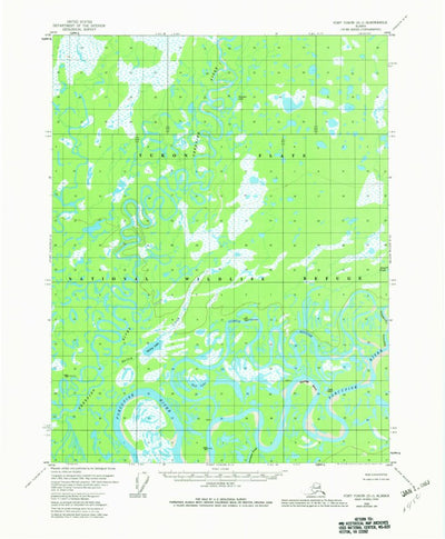 United States Geological Survey Fort Yukon D-1, AK (1956, 63360-Scale) digital map
