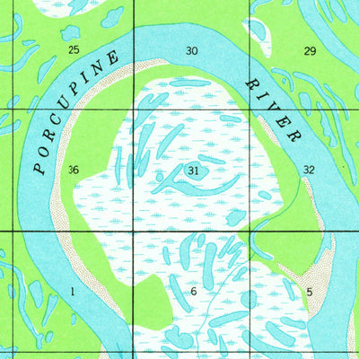 United States Geological Survey Fort Yukon D-1, AK (1956, 63360-Scale) digital map