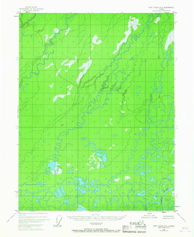 United States Geological Survey Fort Yukon D-2, AK (1955, 63360-Scale) digital map