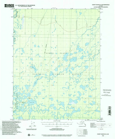 United States Geological Survey Fort Yukon D-3, AK (1956, 63360-Scale) digital map