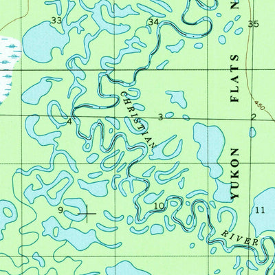 United States Geological Survey Fort Yukon D-4, AK (1955, 63360-Scale) digital map