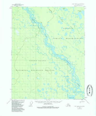 United States Geological Survey Fort Yukon D-5, AK (1956, 63360-Scale) digital map