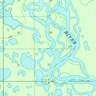 United States Geological Survey Fort Yukon D-5, AK (1956, 63360-Scale) digital map