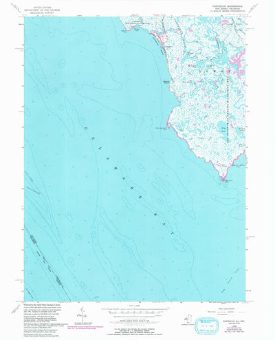 United States Geological Survey Fortescue, NJ-DE (1956, 24000-Scale) digital map