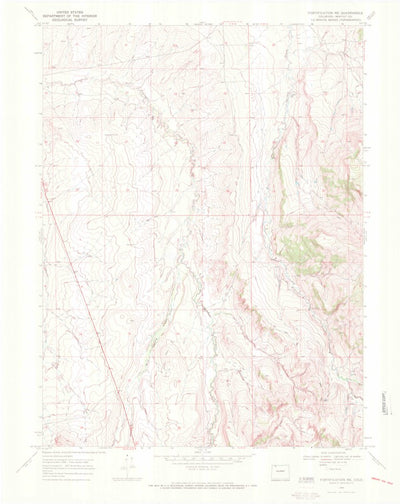 United States Geological Survey Fortification, CO (1969, 24000-Scale) digital map
