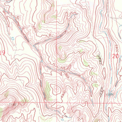United States Geological Survey Fortification, CO (1969, 24000-Scale) digital map