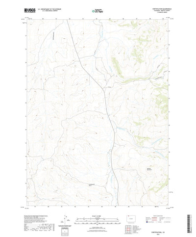 United States Geological Survey Fortification, CO (2022, 24000-Scale) digital map