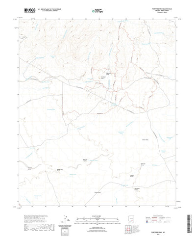 United States Geological Survey Fortified Peak, AZ (2021, 24000-Scale) digital map