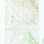 United States Geological Survey Fortin Draw, WY (1971, 24000-Scale) digital map