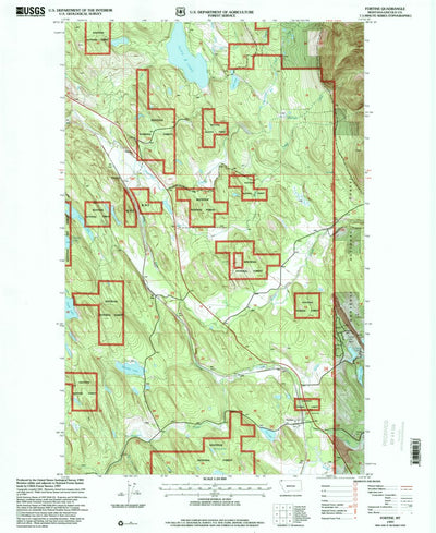 United States Geological Survey Fortine, MT (1997, 24000-Scale) digital map