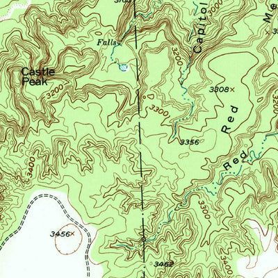 United States Geological Survey Fortress Cliff, TX (1956, 24000-Scale) digital map