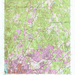 United States Geological Survey Fortson, GA-AL (1955, 24000-Scale) digital map