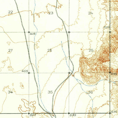 United States Geological Survey Fortuna, AZ (1926, 62500-Scale) digital map