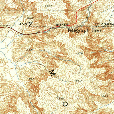 United States Geological Survey Fortuna, AZ (1926, 62500-Scale) digital map