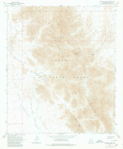 United States Geological Survey Fortuna Mine, AZ (1965, 24000-Scale) digital map