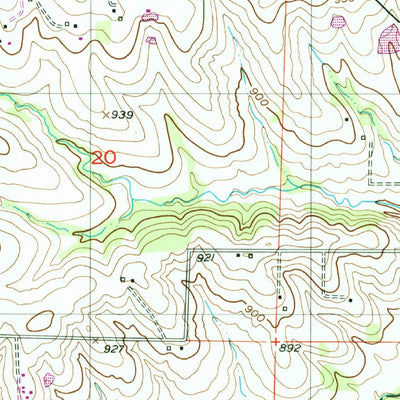 United States Geological Survey Fortuna, MO (1952, 24000-Scale) digital map