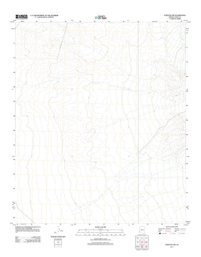 United States Geological Survey Fortuna SW, AZ (2011, 24000-Scale) digital map