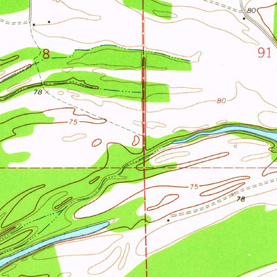 United States Geological Survey Fortune Fork, LA (1963, 24000-Scale) digital map