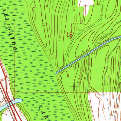 United States Geological Survey Fortune Fork, LA (1963, 24000-Scale) digital map
