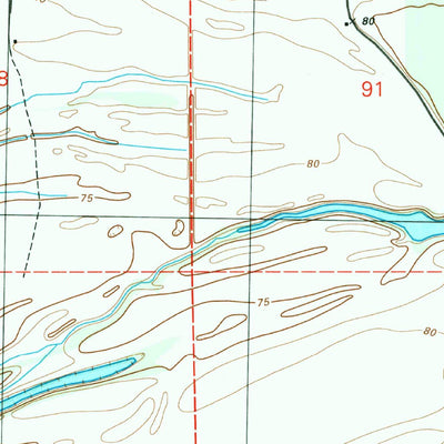 United States Geological Survey Fortune Fork, LA (1994, 24000-Scale) digital map