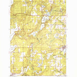 United States Geological Survey Fortune Lakes, MI-WI (1944, 24000-Scale) digital map