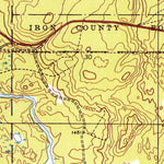 United States Geological Survey Fortune Lakes, MI-WI (1944, 24000-Scale) digital map