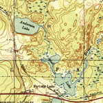 United States Geological Survey Fortune Lakes, MI-WI (1946, 31680-Scale) digital map