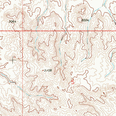 United States Geological Survey Forty Creek, MT (1969, 24000-Scale) digital map