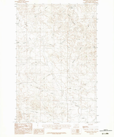 United States Geological Survey Fortyfour Coulee, MT (1983, 24000-Scale) digital map
