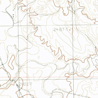 United States Geological Survey Fortyfour Coulee, MT (1983, 24000-Scale) digital map