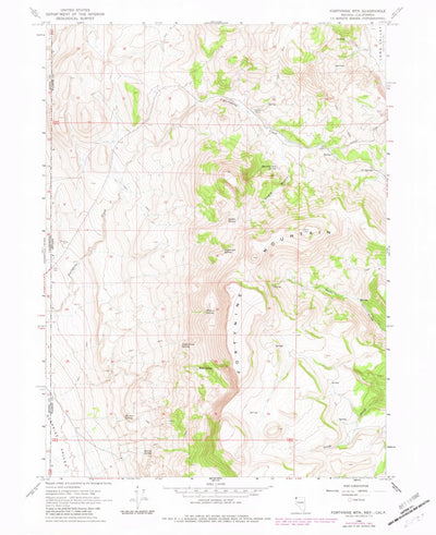 United States Geological Survey Fortynine Mountain, NV-CA (1966, 24000-Scale) digital map