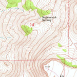 United States Geological Survey Fortynine Mountain, NV-CA (1966, 24000-Scale) digital map