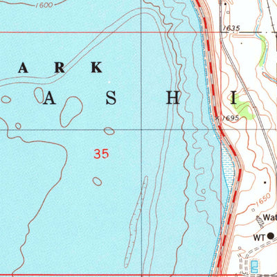 United States Geological Survey Foss Dam, OK (1983, 24000-Scale) digital map