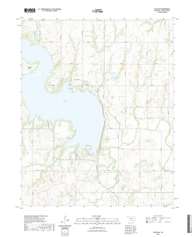 United States Geological Survey Foss Dam, OK (2022, 24000-Scale) digital map