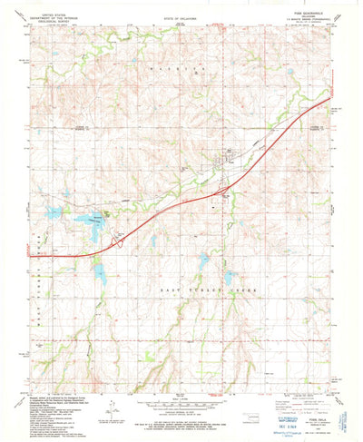 United States Geological Survey Foss, OK (1983, 24000-Scale) digital map