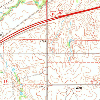 United States Geological Survey Foss, OK (1983, 24000-Scale) digital map