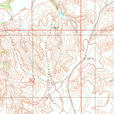 United States Geological Survey Foss, OK (1983, 24000-Scale) digital map