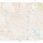 United States Geological Survey Foss Reservoir, OK-TX (1990, 100000-Scale) digital map