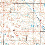 United States Geological Survey Foss Reservoir, OK-TX (1990, 100000-Scale) digital map
