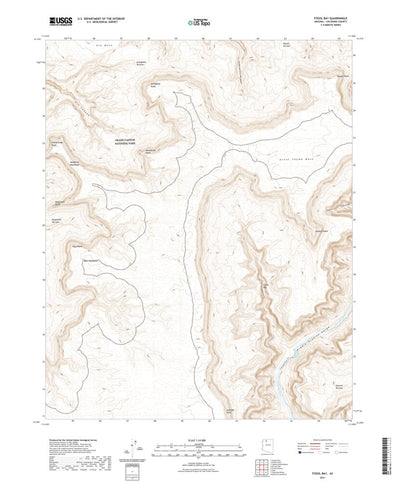 United States Geological Survey Fossil Bay, AZ (2021, 24000-Scale) digital map