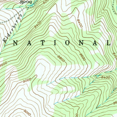 United States Geological Survey Fossil Hill, WY (1953, 24000-Scale) digital map