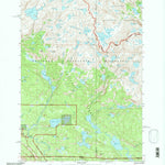 United States Geological Survey Fossil Lake, MT-WY (1991, 24000-Scale) digital map