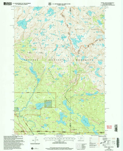 United States Geological Survey Fossil Lake, MT-WY (2000, 24000-Scale) digital map