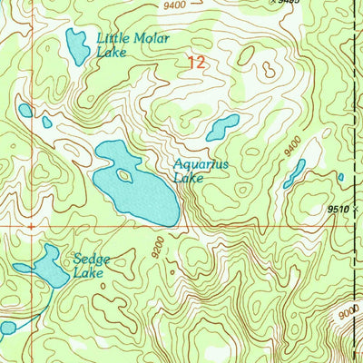 United States Geological Survey Fossil Lake, MT-WY (2000, 24000-Scale) digital map