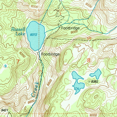 United States Geological Survey Fossil Lake, MT-WY (2000, 24000-Scale) digital map