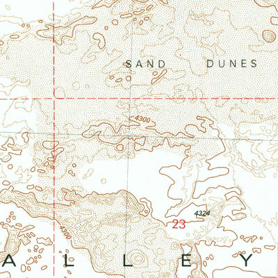 United States Geological Survey Fossil Lake, OR (1981, 24000-Scale) digital map