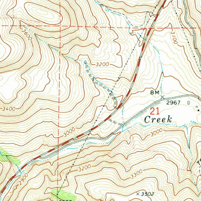 United States Geological Survey Fossil North, OR (1970, 24000-Scale) digital map