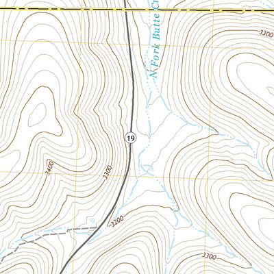 United States Geological Survey Fossil North, OR (2020, 24000-Scale) digital map
