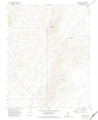 United States Geological Survey Fossil Peak, NV (1970, 24000-Scale) digital map